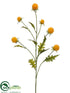 Silk Plants Direct Straw Flower Spray - Yellow - Pack of 12