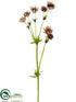 Silk Plants Direct Forest Scabiosa Spray - Mauve Green - Pack of 12