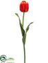 Silk Plants Direct Tulip Spray - Flame - Pack of 12