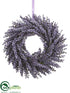 Silk Plants Direct Lavender Wreath - Lavender Two Tone - Pack of 6
