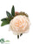 Silk Plants Direct Rose, Sedum Boutonniere - Peach Green - Pack of 12