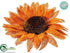 Silk Plants Direct Burlap Sunflower - Orange - Pack of 24