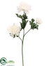 Silk Plants Direct Chrysanthemum Mum Spray - Ivory - Pack of 12