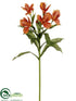 Silk Plants Direct Alstroemeria Spray - Orange - Pack of 12