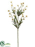 Silk Plants Direct Wild Daisy Spray - Vanilla - Pack of 12