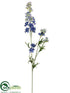 Silk Plants Direct Larkspur Spray - Blue Two Tone - Pack of 12