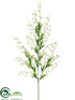Silk Plants Direct Mini Wild Flower Spray - White - Pack of 12