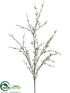Silk Plants Direct Blossom Spray - White - Pack of 12