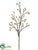 Budding Blossom Branch - Cream Green - Pack of 6