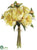 Peony Bouquet - Yellow Light - Pack of 6
