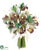 Mini Cymbidium Orchid Bridal Bouquet - White Green - Pack of 2