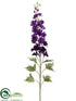 Silk Plants Direct Delphinium Spray - Violet Purple - Pack of 6