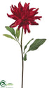 Silk Plants Direct Spider Dahlia Spray - Tomato Red - Pack of 6