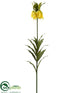 Silk Plants Direct Imperial Crown Fritillaria Spray - Yellow - Pack of 6