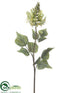 Silk Plants Direct Flame Tree Flower Spray - Cream Green - Pack of 12