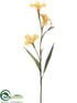Silk Plants Direct Iris Spray - Yellow - Pack of 12