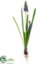 Silk Plants Direct Muscari Spray - Blue - Pack of 12