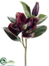 Silk Plants Direct Magnolia Spray - Plum Olive Green - Pack of 6