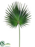 Silk Plants Direct Fan Palm Spray - Green - Pack of 12