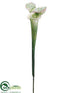 Silk Plants Direct Pitcher Plant Spray - Green White - Pack of 12