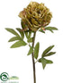 Silk Plants Direct Vintage Romance Peony Spray - Green Mauve - Pack of 12