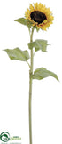 Silk Plants Direct Sunflower Spray - Yellow Gold - Pack of 12