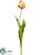 Silk Plants Direct Parrot Tulip Bud Spray - Coral Red - Pack of 12