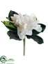 Silk Plants Direct Gardenia Boutonniere - White - Pack of 6