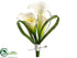 Silk Plants Direct Calla Lily Corsage - Cream - Pack of 12