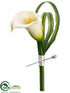 Silk Plants Direct Calla Lily Boutonniere - Cream Green - Pack of 12