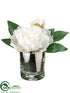 Silk Plants Direct Peony - White - Pack of 12