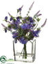 Silk Plants Direct Sweet Pea, Lavender - Violet - Pack of 6