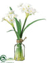 Silk Plants Direct Narcissus - White - Pack of 12