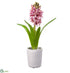Silk Plants Direct Hyacinth - Pink - Pack of 4