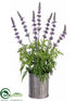 Silk Plants Direct Lavender, Rosemary - Lavender - Pack of 6