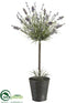 Silk Plants Direct Lavender Topiary - Lavender - Pack of 2