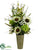 Sunflower, Hydrangea Arrangement - Cream Green - Pack of 1