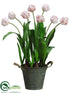 Silk Plants Direct Double Tulip - Pink Two Tone - Pack of 1