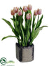 Silk Plants Direct Tulip - Pink - Pack of 2