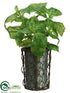 Silk Plants Direct Basil - Green - Pack of 6