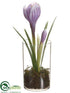 Silk Plants Direct Crocus - Purple - Pack of 12