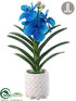 Silk Plants Direct Vanda Orchid - Blue - Pack of 4