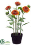 Silk Plants Direct Sunflower - Orange Yellow - Pack of 2