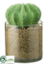 Silk Plants Direct Barrel Cactus - Green - Pack of 4