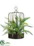 Silk Plants Direct Boston, Lace Fern Plant - Green Two Tone - Pack of 2