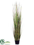 Silk Plants Direct Grass, Reeds - Green Burgundy - Pack of 1