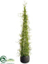 Silk Plants Direct Twig Topiary Cone - Green - Pack of 4