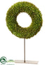 Silk Plants Direct Oregano Wreath - Green - Pack of 4