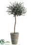 Silk Plants Direct Myrtle Topiary - Green - Pack of 1