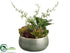 Silk Plants Direct Succulent Garden Arrangement - Green Burgundy - Pack of 6